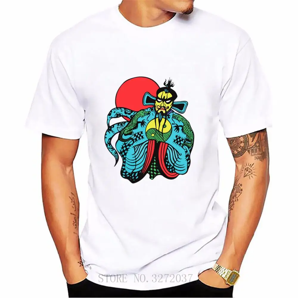 Casual Stylish Men's T-Shirt Funny JACK BURTON Big Trouble in Little Chin Print Round Collar Cotton Top Short-Sleeve | Мужская