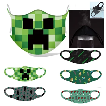 

Minecrafted Peripheral full-color ice silk non-marking masks dustproof and waterproof reusable masks