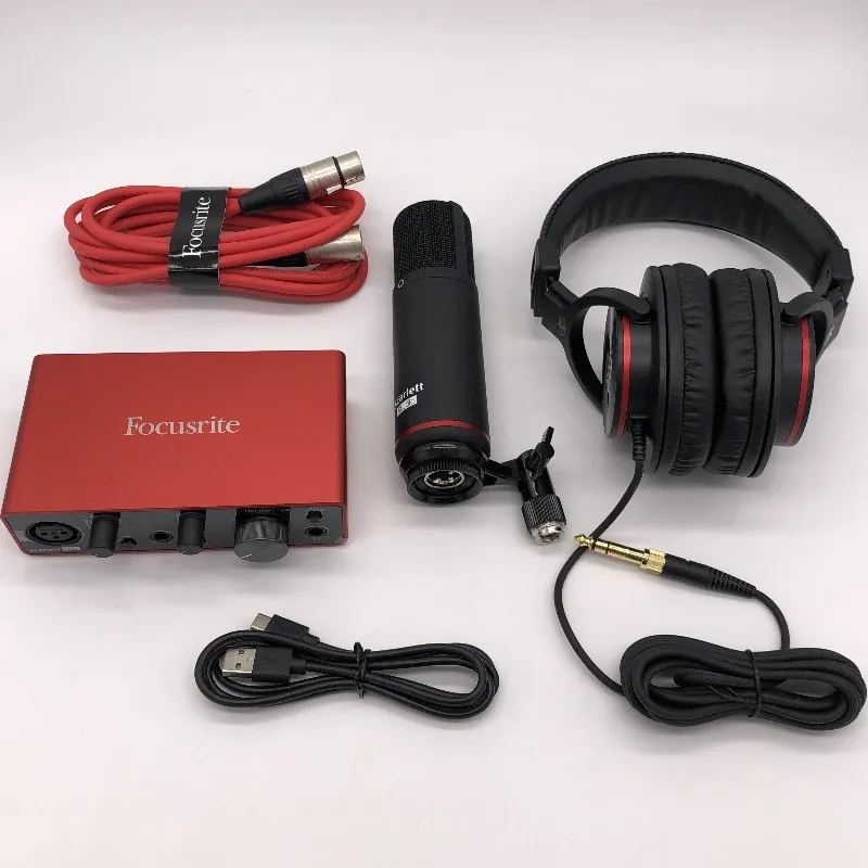 Новая Обновленная звуковая карта Focusrite Scarlett Solo Studio 3 го поколения с USB интерфейсом