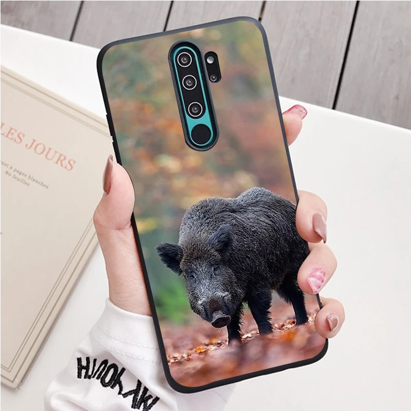 Lợn Rừng Silicone Ốp Lưng Điện Thoại Redmi Note 9 8 7 Pro S 8T 7A Bao