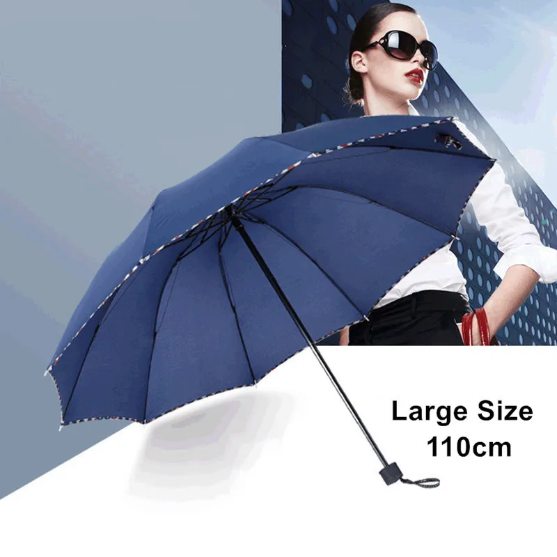 

DMBRELLA High Quality Large Fold Umbrella Men Rain Woman Business Gift Non-Automatic Windproof Umbrella for Male Paraguas DM139