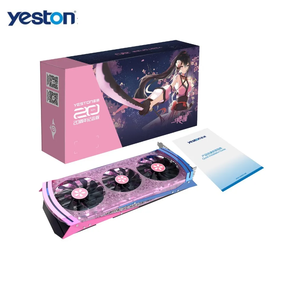 Игровая видеокарта Yeston RX5700XT 8 ГБ 2010 бит GDDR6|Графические карты| |