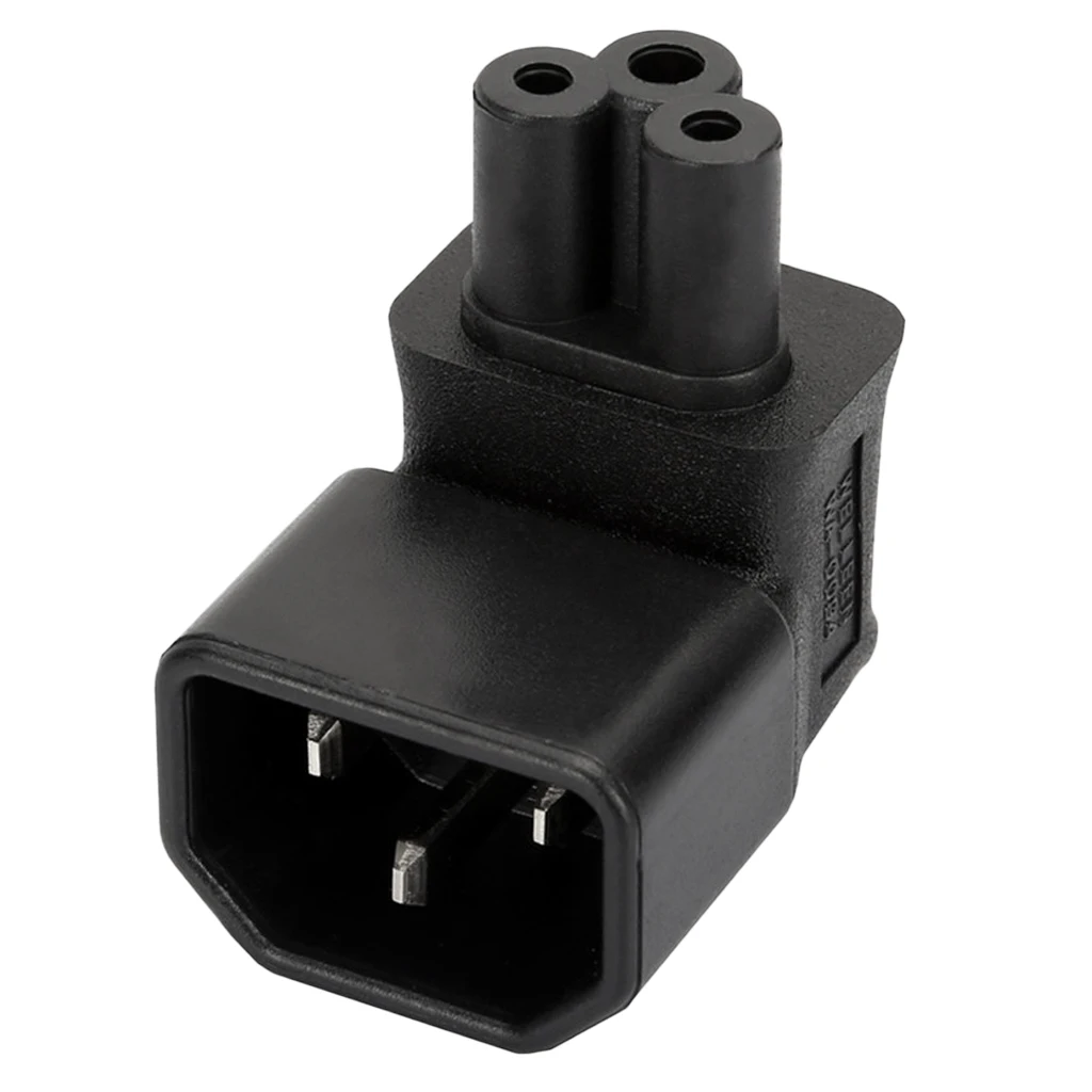 MagiDeal IEC320-C14 to C5 90 Degree Angle Angled Power Adapter Extension