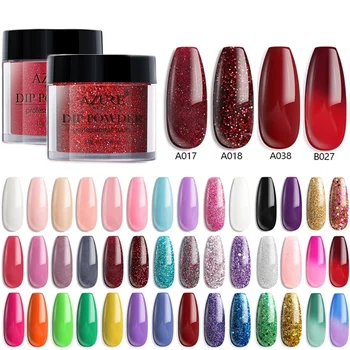

Azure Beauty 59 Colors Chameleon Thermal Dipping Powder Gradient Color Temperature Nail Powder Natural Dry Glitter Dip Powder