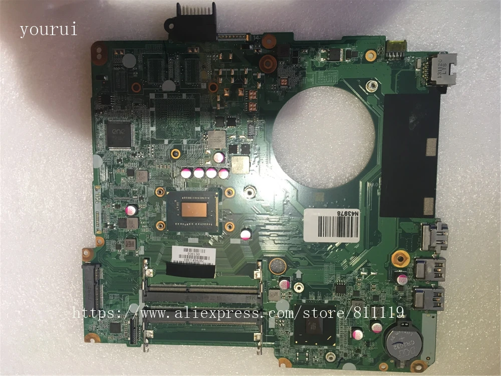 Yourui оригинал для материнская плата HP 15-N 737982-001 737982-501 DA0U81MB6C0 с I3-3217u полностью