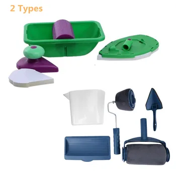 

Wall Paint Brush Roller Tray Household Wall Painting Brush Paint Sponge Pad Point Paint Roller Brush Set Home Decoration Tool