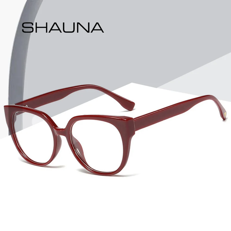 

SHAUNA Retro Classic Women Cateye Glasses Eyewear Fashion Vintage Men Women Clear Lens Glasses Frame