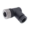 Sensor connector M12 waterproof male&female straight&angle screw threaded plug coupling 4 5 8 Pin A type ► Photo 3/6