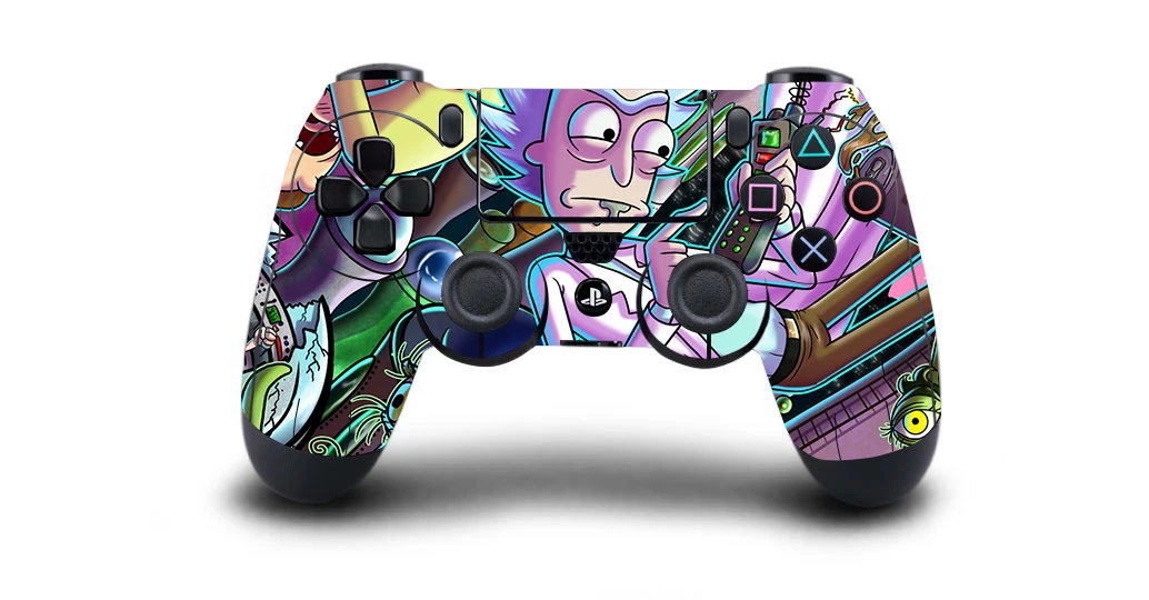 Рик и Морти Защитная крышка наклейка для PS4 контроллер кожи для Playstation 4 Pro тонкая наклейка PS4 Кожа Наклейка аксессуары