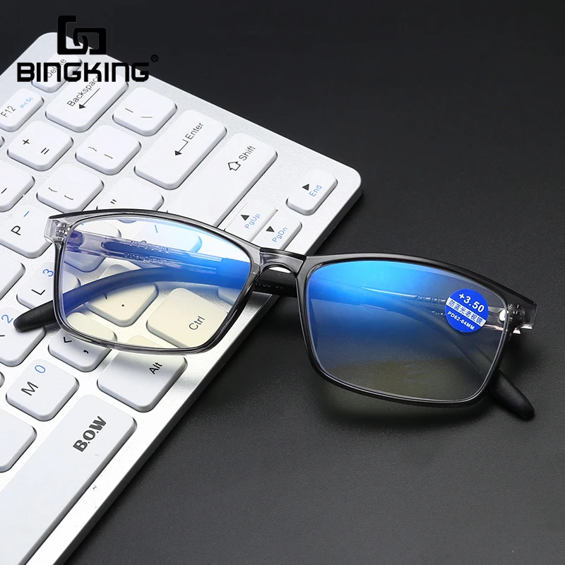 

BINGKING Retro Anti-Blue Light Glasses Frames Women Men Optical Blue Blocking Frame Eyeglasses Spectacles Transparent Frames