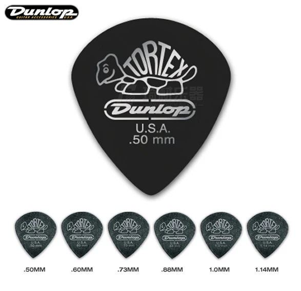 Dunlop Tortex Jazz Pitch Black Pick Plectrum Mediator Guitar Parts & Accessories - AliExpress