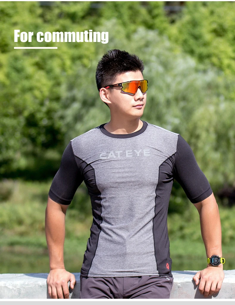 CATEYE Cycling Polarized/Photochromic Sports Glasses Bicycle 100% UV400 Glasses lightweight with Myopic lens