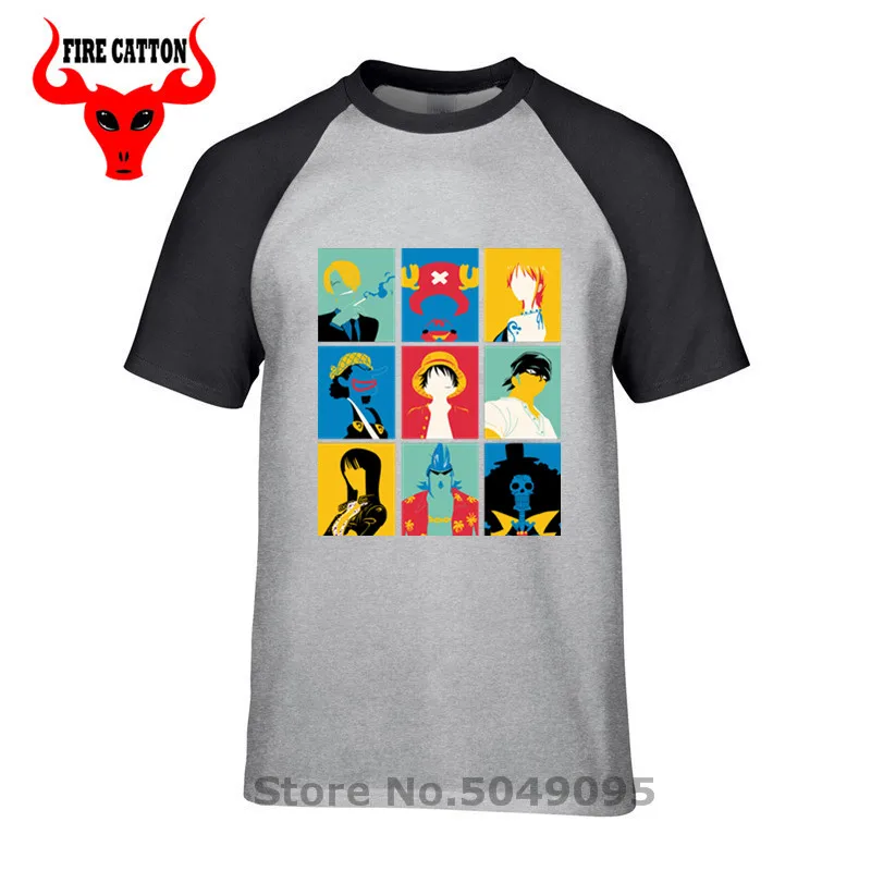 

Japanese style Popular culture One Piece t shirts men boys Classic Anime Pirate King T-shirt mens Manga Monkey.D.Luffy tee shirt