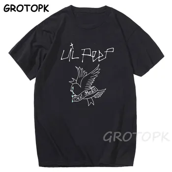 

Hip Hop Summer Rapper Lil Peep Print T-Shirt Fashion Short Sleeve Tees Top Harajuku T Shirt Fashion Funny Men and Women T-shirt