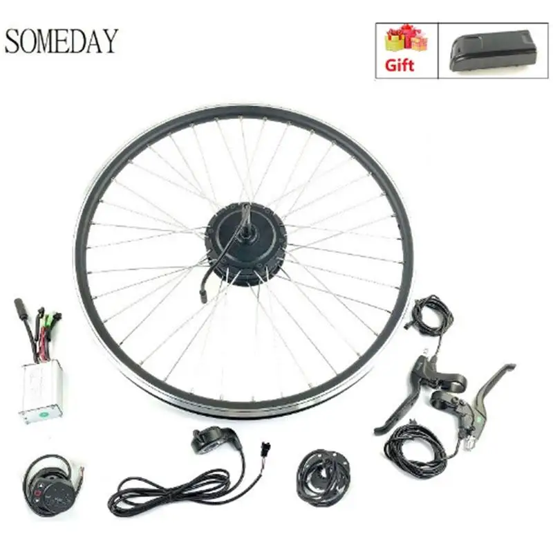 

SOMEDAY 48V500W Electric Bicycle conversion kit with KT LED900S display ebike rear rotate hub motor kit with spoke and rim