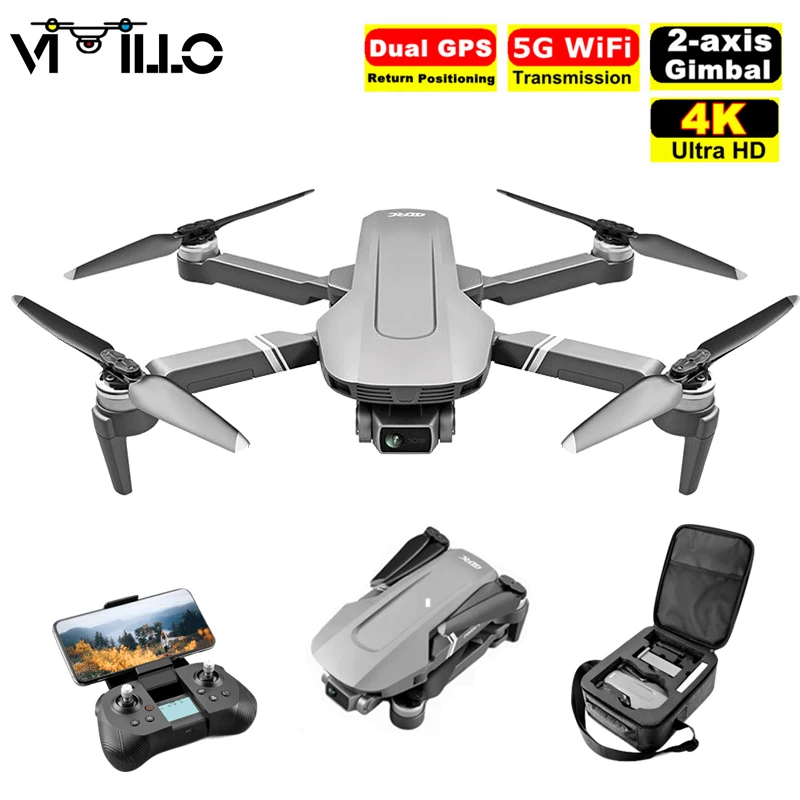 F4 GPS беспилотные летательные аппараты с 5G Wi Fi FPV 4K двойной Камера Профессиональный