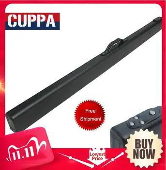 

Cuppa New Arrival Black PU Leather 3/4 Snooker Cue Case Billiard Snooker Accessories 123cm Length Professional Cases China 2019