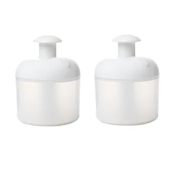 

2PCS Portable Foam Maker Facial Cleanser Bubbler Poratble Bubble Former Practical Bubble Flask for Home Trip Use White