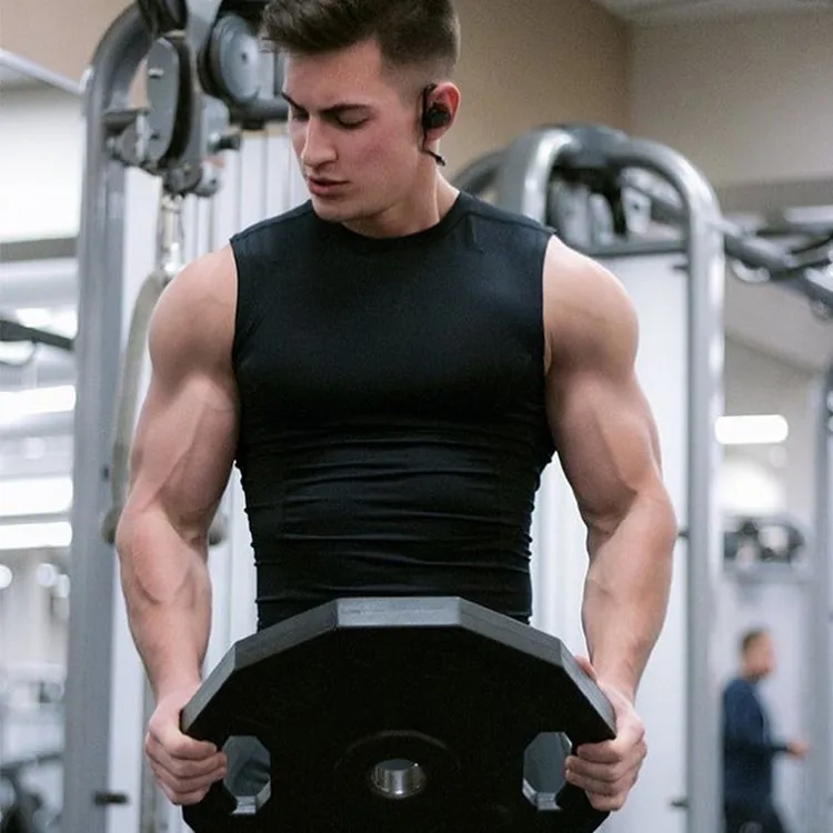 Muscle Dr. Brothers спортивный фитнес облегающий спортивный тренд мужской модный однотонный цветное соединение Акула Быстросохнущий жилет