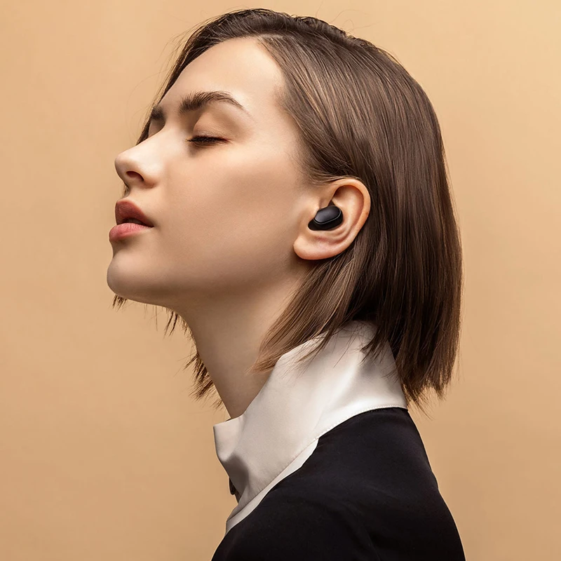 Fone de Ouvido sem Fio Bluetooth com Microfone Original Xiaomi Redmi Airdots Tws s Verdadeiro Baixo Estéreo Handsfree Fones Controle ai 2 2 sem fio bluetooth com microfone handsfree fones controle ai