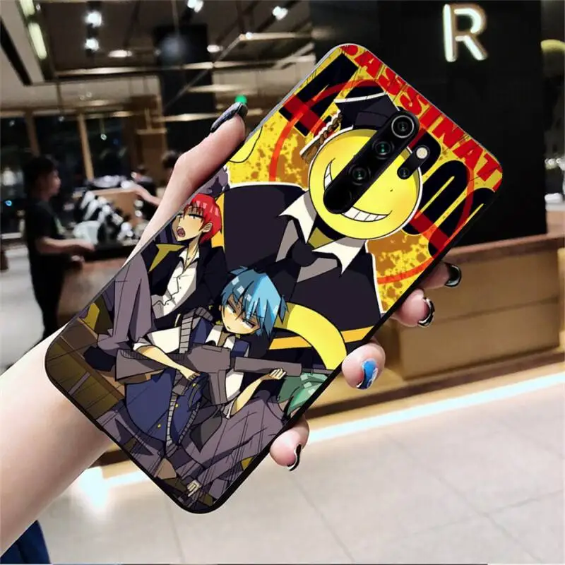 xiaomi leather case card YJZFDYRM Ám Sát Lớp Học Anime Đen TPU Mềm Mại Ốp Lưng Điện Thoại Redmi Note 9 8 8T 8A 7 6 6A đi Pro Max Redmi 9 K20 best flip cover for xiaomi