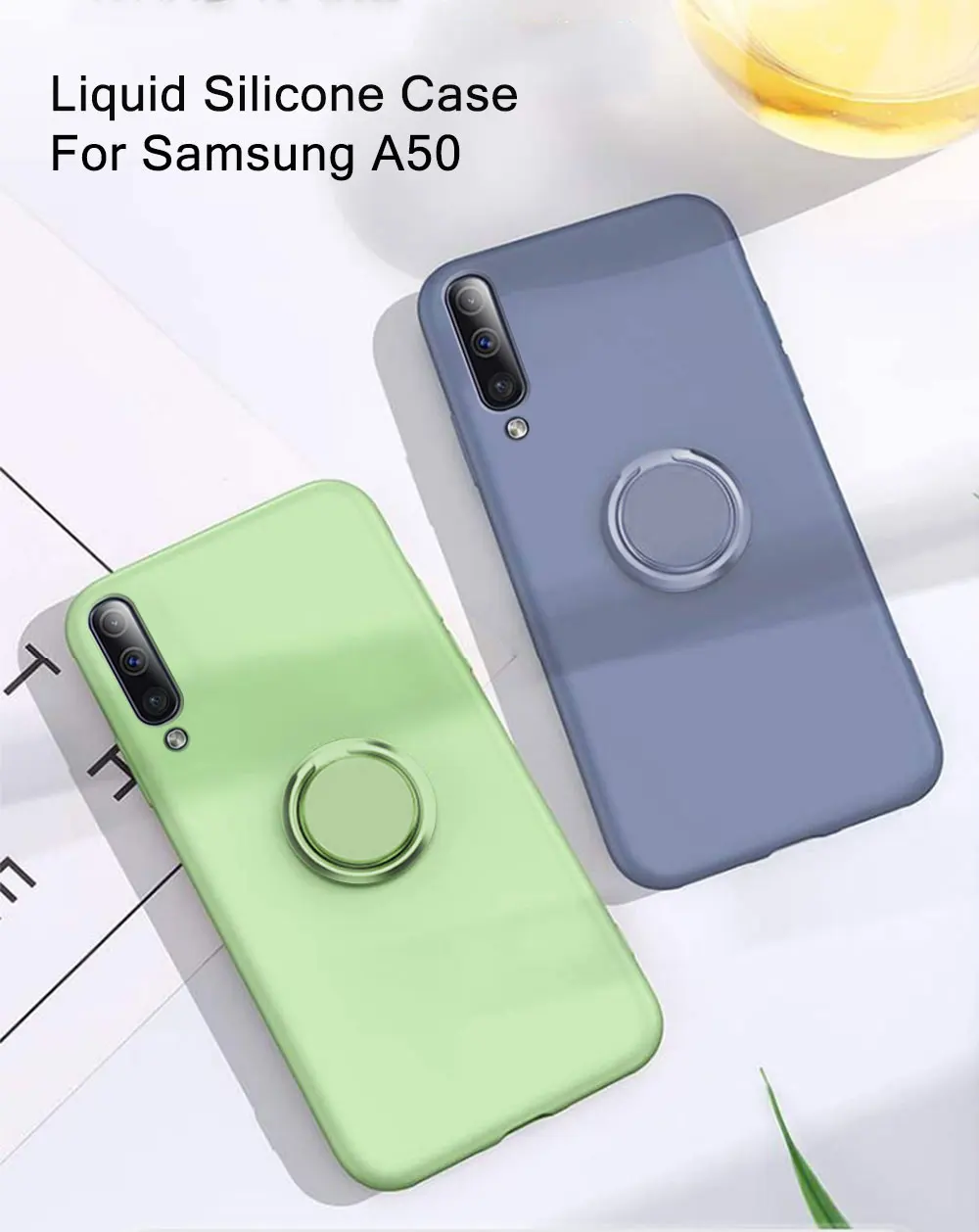 Для samsung Galaxy A50 кейс держатель для колец Броня раскладной; Мягкий ТПУ чехол на samsung Galaxy A50 A 50 чехол силиконовый чехол бампер