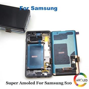 

3040x1440 AMOLED LCD For Samsung Galaxy S10 2019 G973F SM-G9730 LCD Display Touch Screen Digitizer Assembly For samsung S10