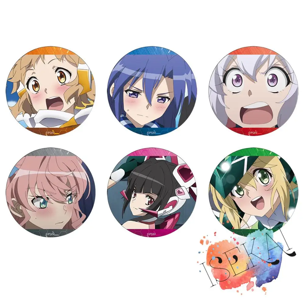Senki Zessho Symphogear XV значок аниме Tachibana мозги казанари Tsubasa юкин Крис металлический