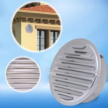 80mm/100mm/120mm/160mm Stainless Steel Round Louver Air Grille Cover Outlet Heating Cooling & Vents Cap Hardware Accessories