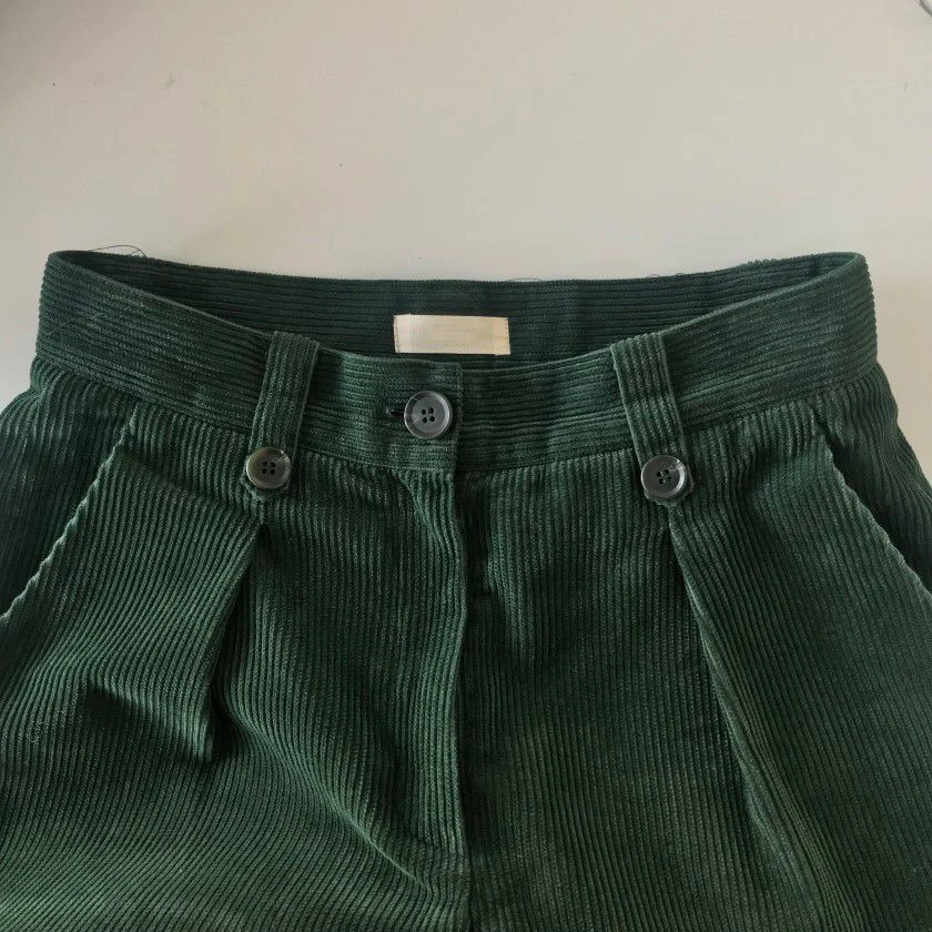 So In! Retro Color Corduroy Harem Pants High Waist Women Trousers Capris Autumn Winter Vintage Petite Pantalon Femme