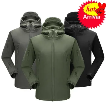 

Military Men's Winter Camouflage Fleece Jacket Army Tactical Jacket Coat Multicam Male Camouflage Waterproof Windbreakers