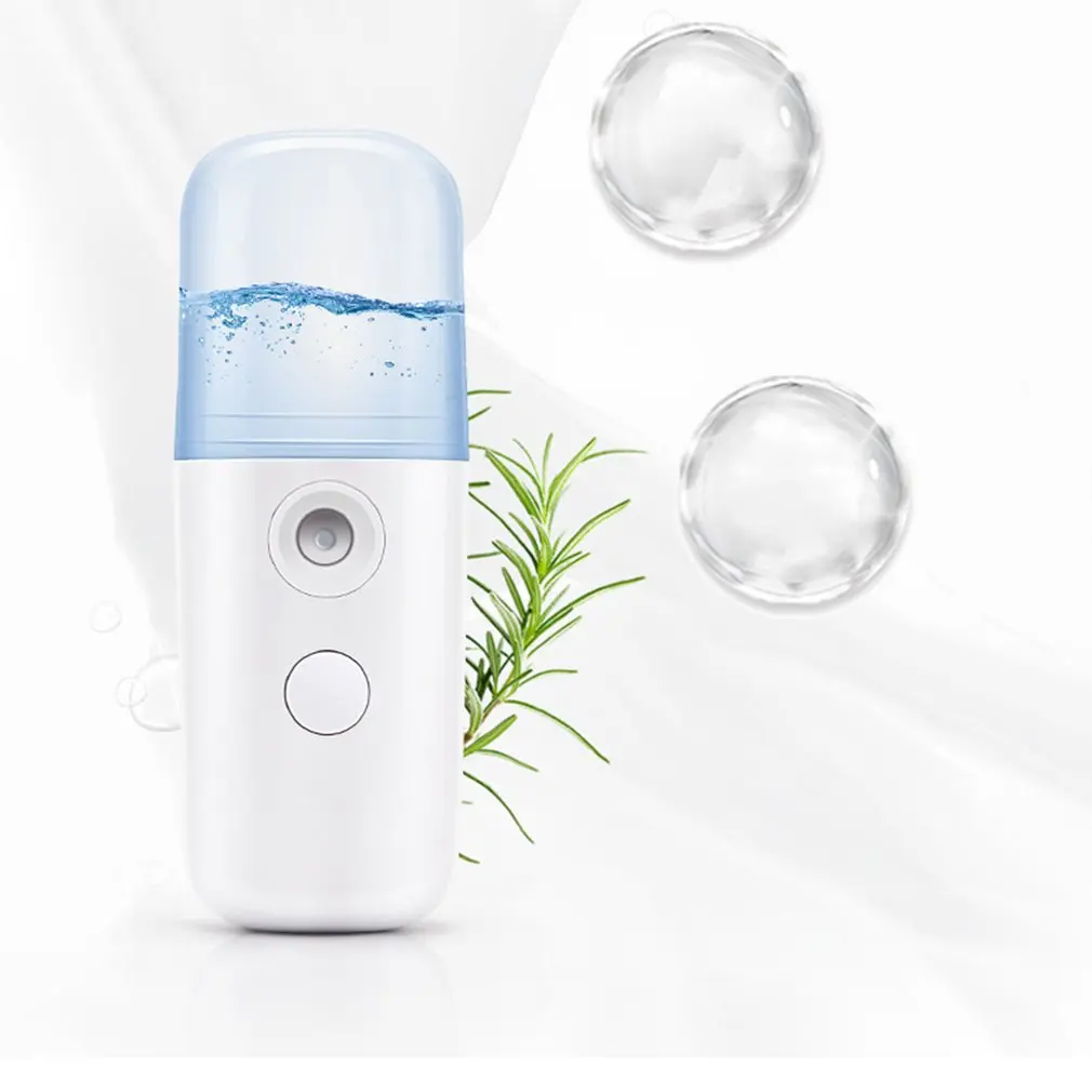 Mini Portable Face Evaporating Instrument Usb Charging Nano Spray Water Tank Mini Steamed Face Humidifier Portable Size