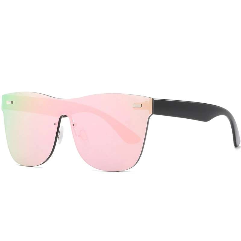 

Unisex Conjoined Sunglasses Men Women Rimless Windproof Classic European and American Big Frame Sun Glasses Fashion UV400