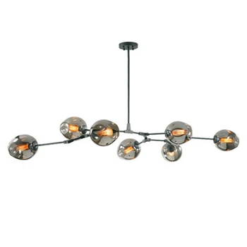 

Nordic Glass LED Chandelier Lighting Pendant Lamps Light Italian HangLamps Dining Room Kitchen Avize Luminaria Fixtures