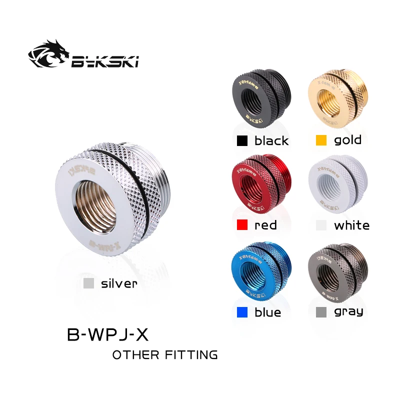 Bykski B-WPJ-X бутик с ромбовидным узором G1/4 ''через разъем для подачи воды из чехол