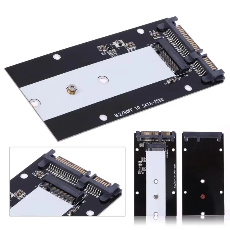 S103 B Ключ M.2 NGFF SSD для SATA 2 5 &quotконвертер адаптер карта Windows Vista Linux Mac 10 OS type 2230 2242 2260