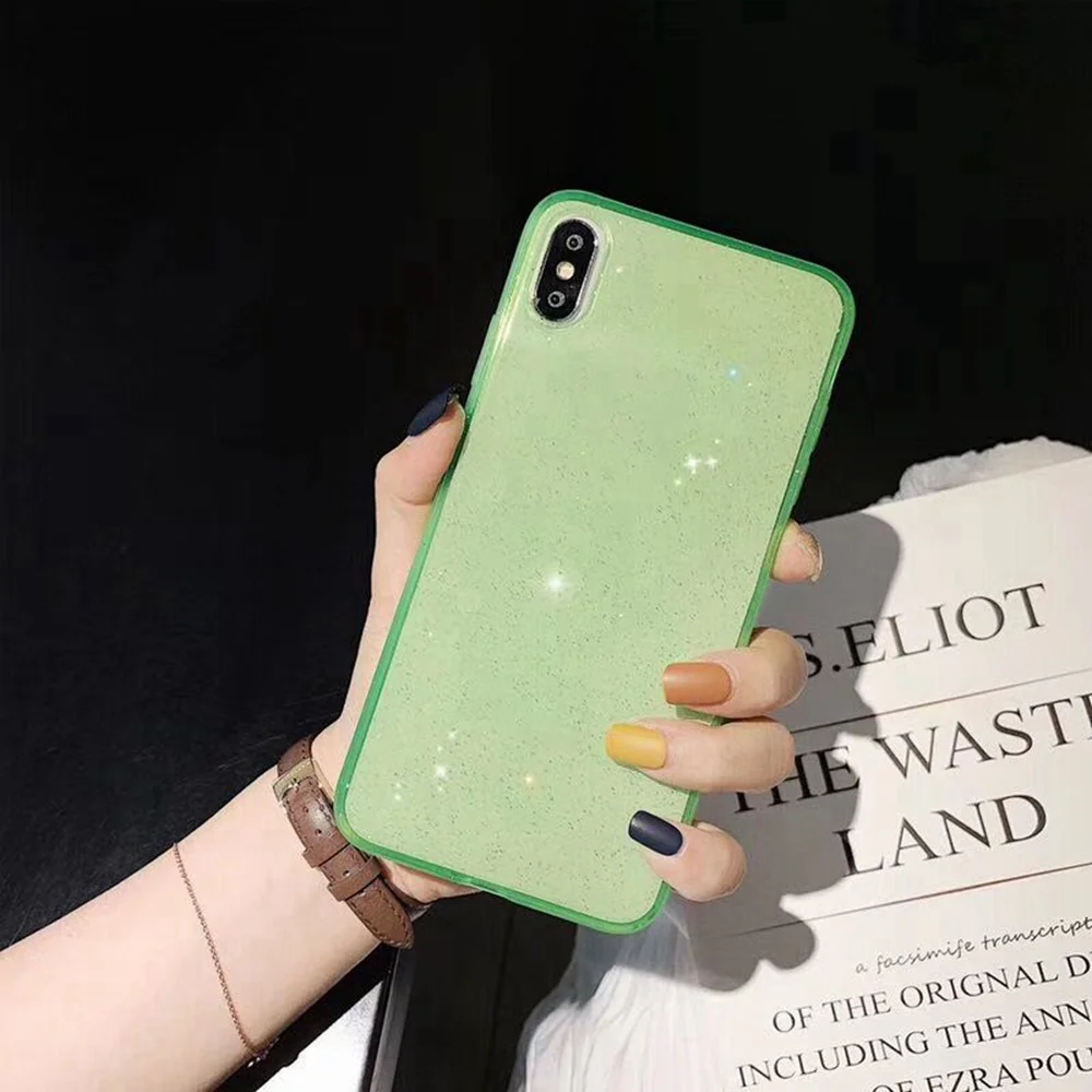 KISSCASE Роскошные блестящие мягкие чехлы для телефонов Чехол iPhone 7 X XR XS MAX ЗАЩИТА ТПУ