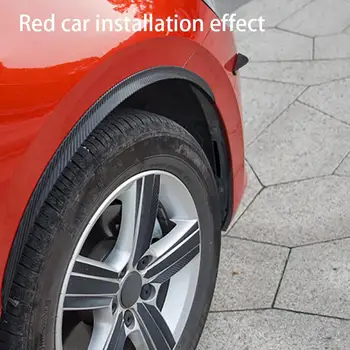 

Hot New 2pc Universal Rubber Anti-collision Mudguard Car Wheel Arch Protection Moldings PVC Car Wheel Protection Wheel Sticker