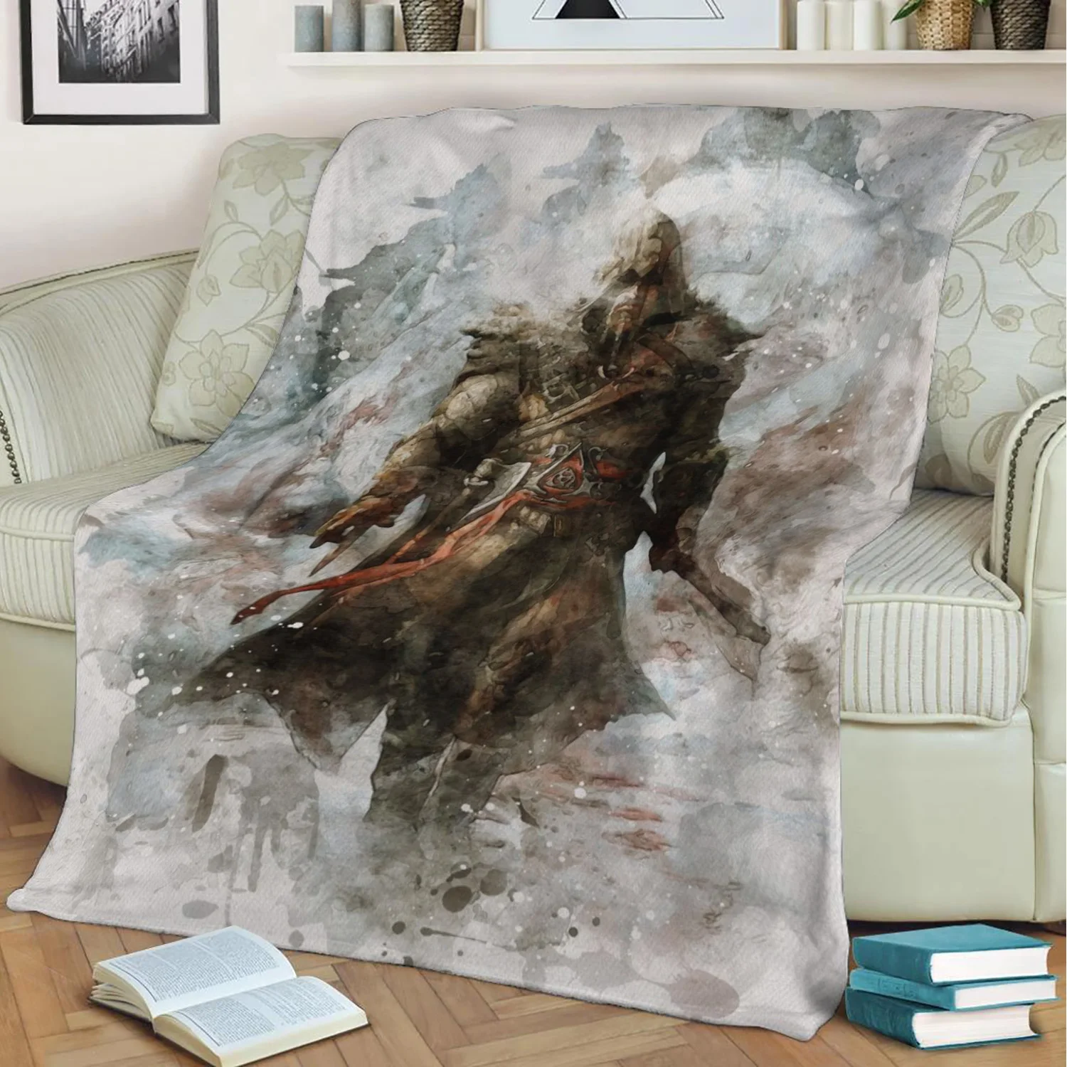 Assassins Creed Valhalla Stampa 3D Coperta Di Peluche Gettare Sul Divano Decorazioni Per La Casa Calore Morbido Coperta Lavabile Pisolino Dropshipping