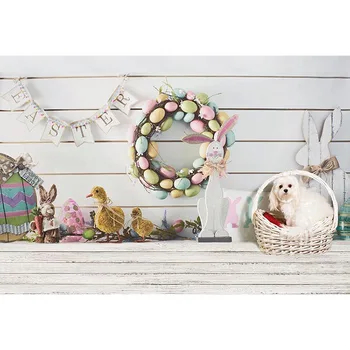 

Happy Easter Colorful Eggs Photography Background Photo Shoot Backdrops For Children Photocall Photo Studio