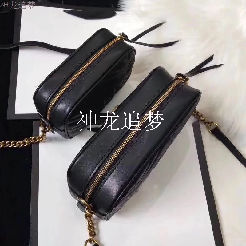 

New Brand fashion small and square Bags Real Leather Women's Bags Small Casual Female Shoulder Chain bag free shipping