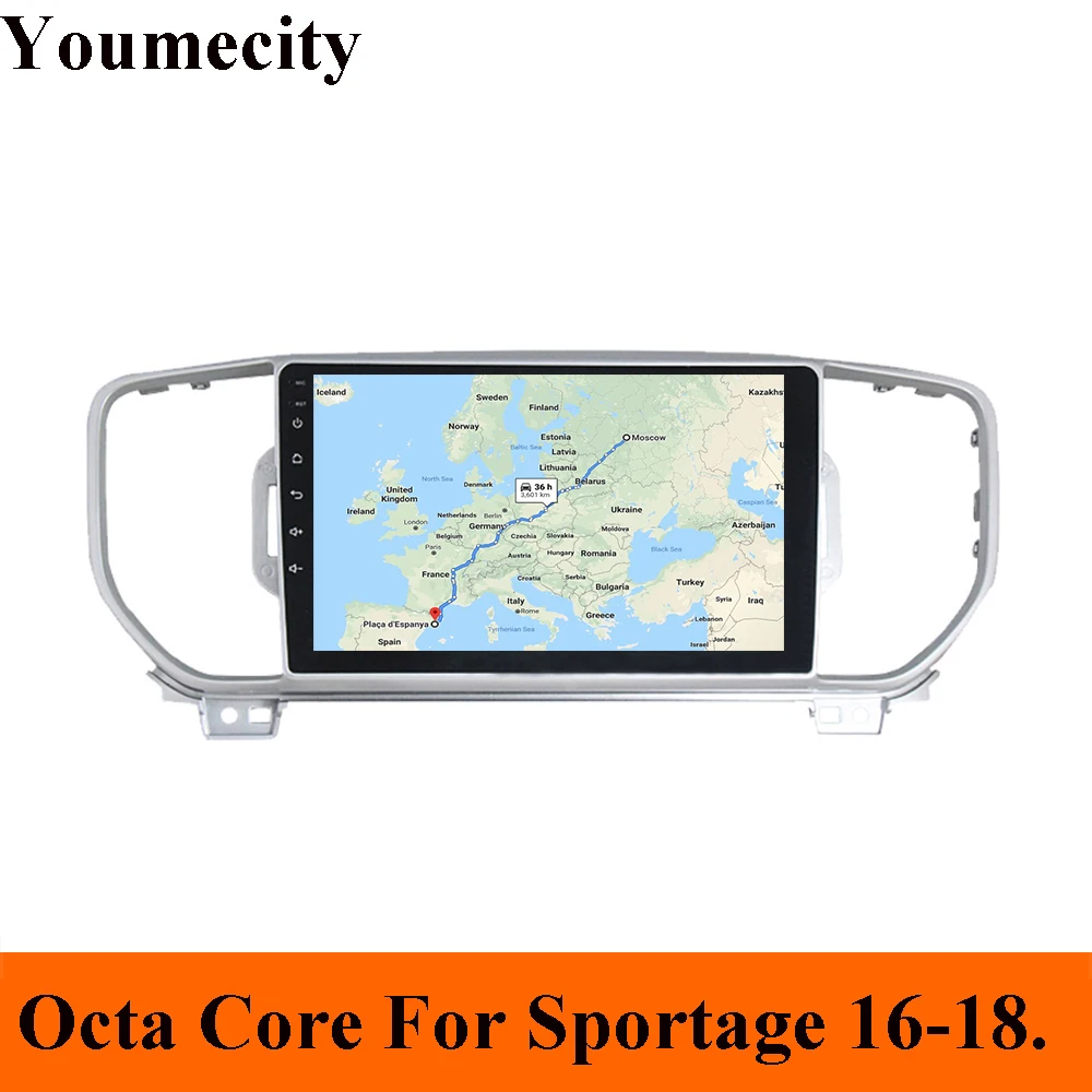 Android 9 0 Восьмиядерный автомобильный DVD видео плеер Gps для KIA Sportage R 2016 2017 2018 Радио RDS