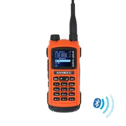 Профессиональное Спортивное радио двухдиапазонное VHF 136-173,999 MHz & UHF 400-519,999 MHz 5W 128 каналов двухстороннее радио Bluetooth функция