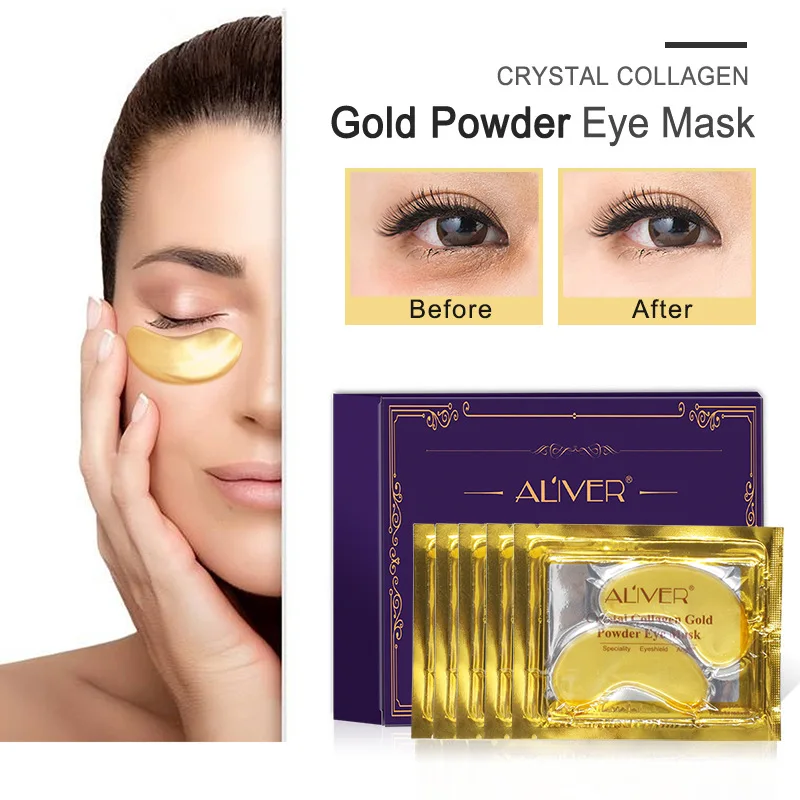 Foreign trade ALIVER collagen eye membrane gold eye paste to remove black circles pouch fine lines 3