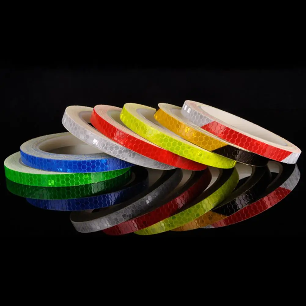 

1 PZ 800 cm x 1 cm luorescent MTB Bike Sticker Fluorescent MTB Bike Bicycle Sticker Cycling Wheel Rim Reflective Stickers Decal