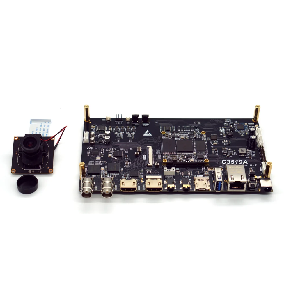 Плата Hi3519V100 IMX274 кодировщик H.265 расширенные характеристики 4K30x2 srt/Сот/rtsp/rtmp/http/hls