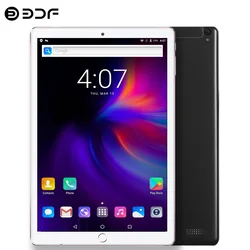 Tablette Pc Android 10.1 de 9.0 pouces, certifiée Google, Quad Core, 3G, appels téléphoniques, double carte SIM, WiFi, écran en verre trempé 2.5D 