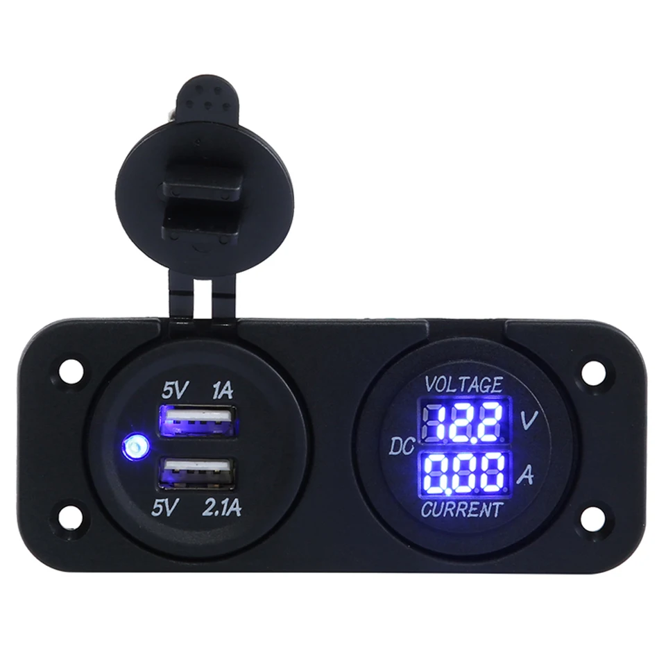 

Hot Sale Ammeter Voltmeter Automobile Motorcycle USB Car Charger