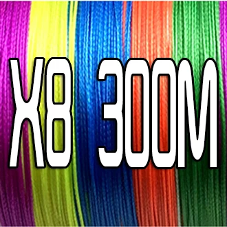 JOF, 9 прядей/8 прядей/4 прядей, 300 м, плетеная леска, супер прочная полиэтиленовая многонитевая леска, 0,14-0,70 мм, 18LB-119LB - Цвет: X8 Multicolor