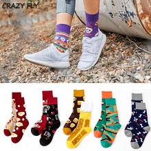 Новые креативные мужские и женские парные женские носки модные новые хлопковые носки с героями мультфильмов женские носки